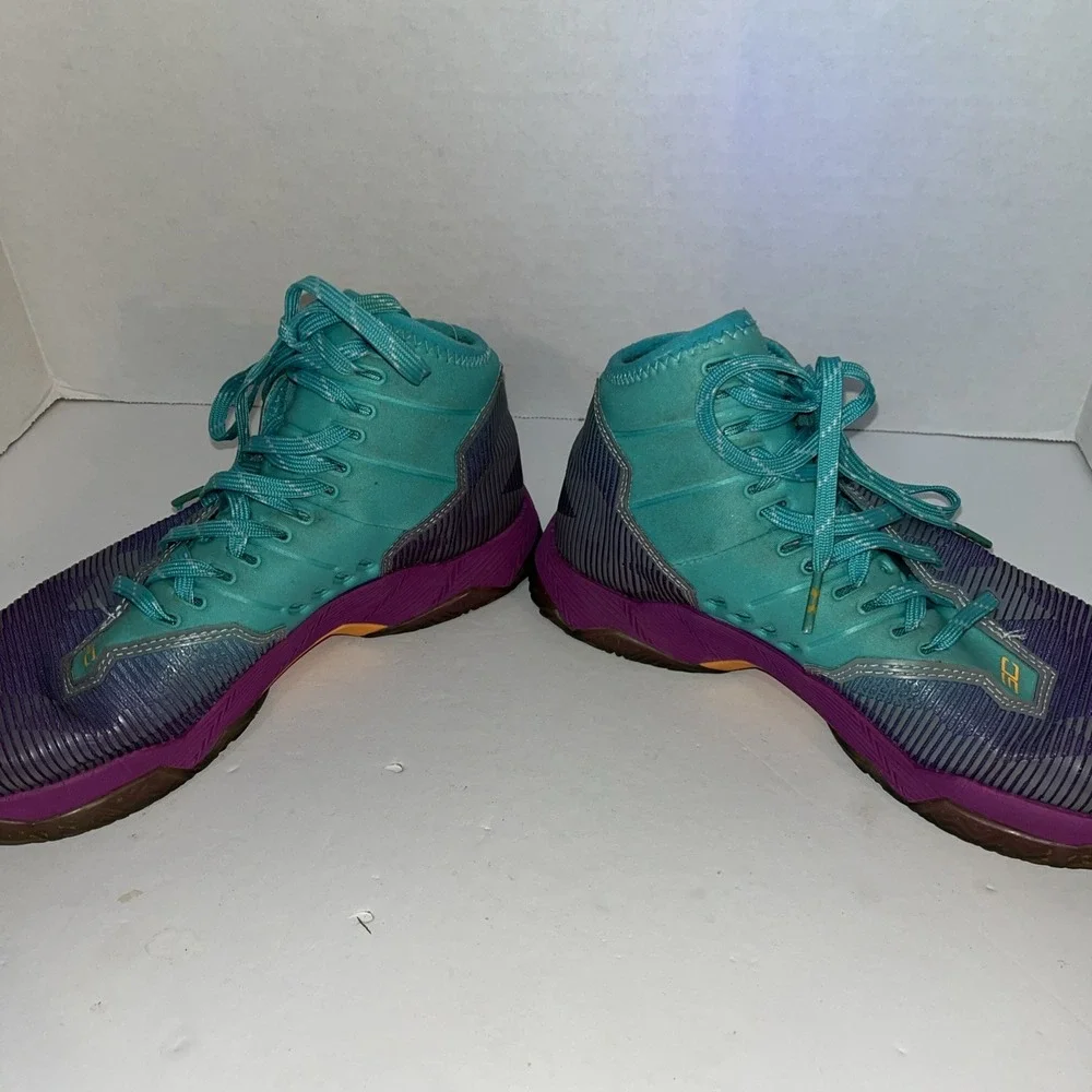 UNDER ARMOUR UA GS CURRY 4.5 MULTICOLOR WHAT THE BLUE PURPLE PINK 1274062-8946
